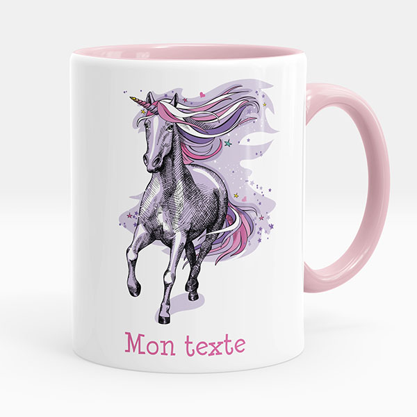 Tazza personalizzata unicorno