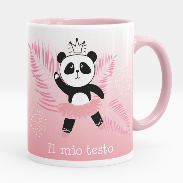 Tazza con panda personalizzata 