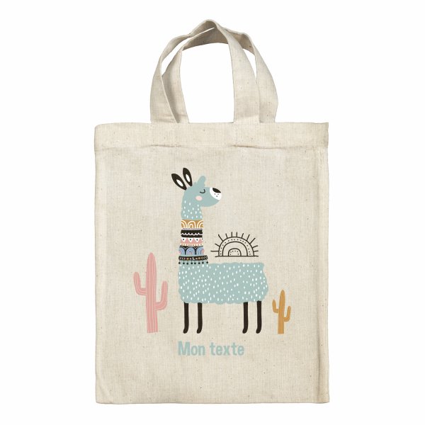 Borsa tote bag, contenitore porta-pranzo personalizzato - Lama cactus