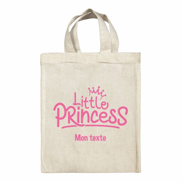 Borsa tote bag, contenitore porta-pranzo personalizzato - Little Princess