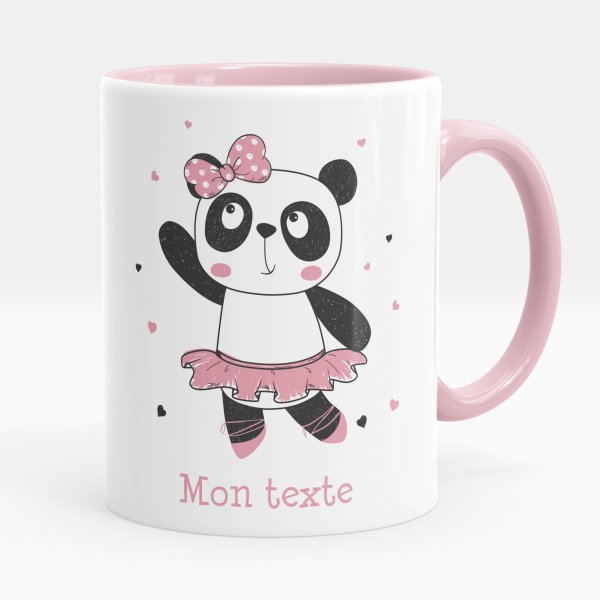 Tazza personalizzata - Ballerina, panda, cuori