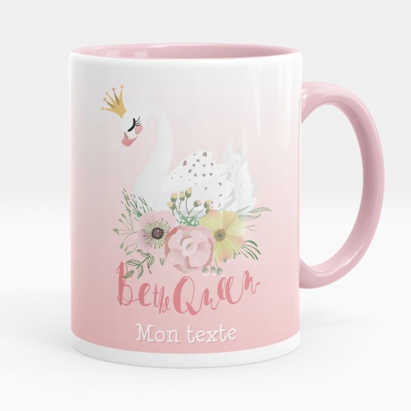 Tazza personalizzata - Cigno, Be the Queen