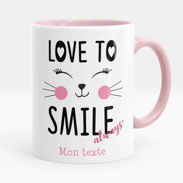 Tazza personalizzata - Love to smile always