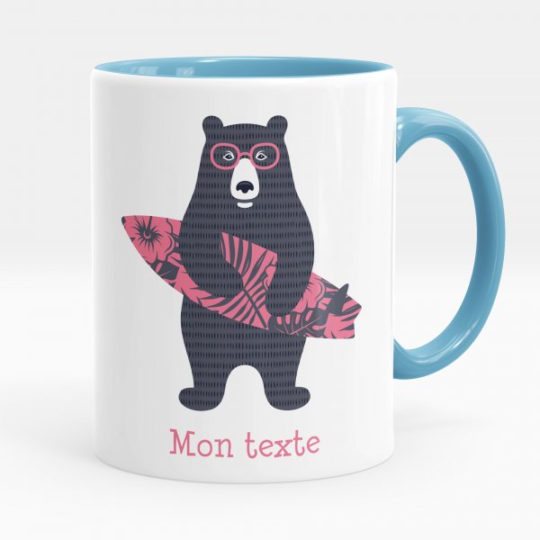 Tazza personalizzata - Orso surfista