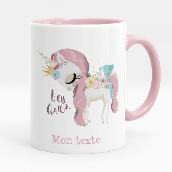 Tazza personalizzata - Unicorno, Be the Queen